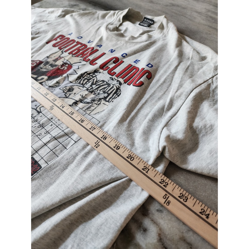 Vintage 1994 Advanced Football Clinic T Shirt XL AR Graphic Tee Large‎ Print - Picture 8 of 9
